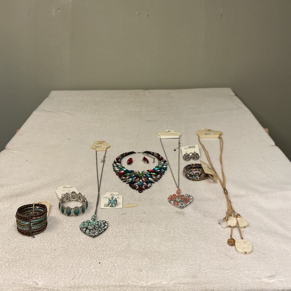 Cato Mixed Jewelry Lot Necklace Bracelet Earrings NWT. 3513